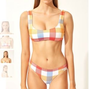 Solid&Striped Plaid Bikini Set